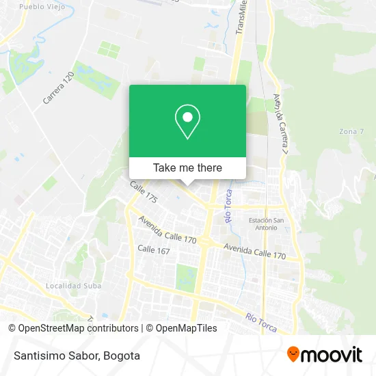 Santisimo Sabor map