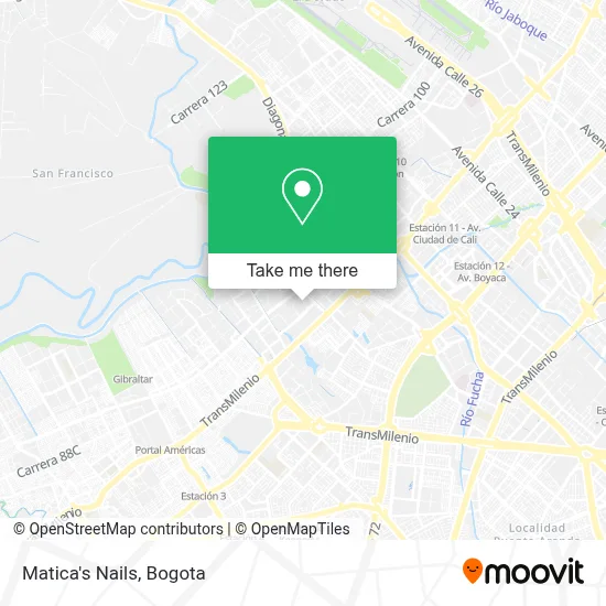 Matica's Nails map