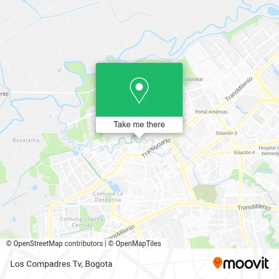Los Compadres Tv map