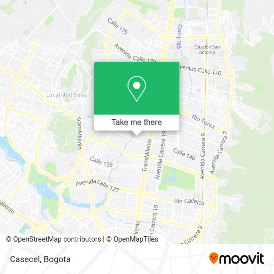 Casecel map