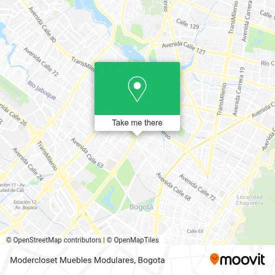 Modercloset Muebles Modulares map