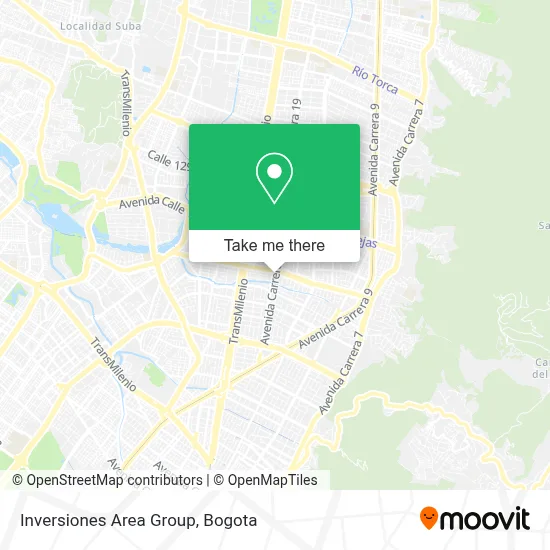 Inversiones Area Group map