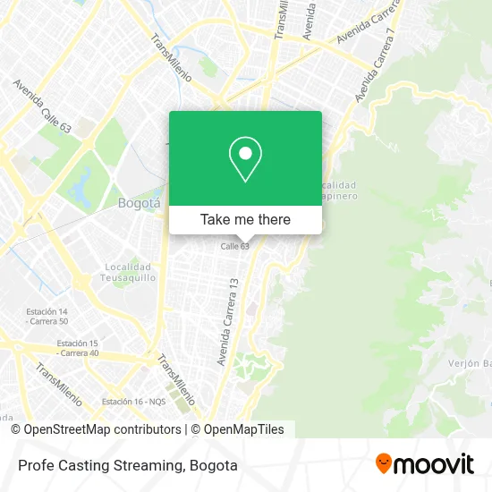 Profe Casting Streaming map