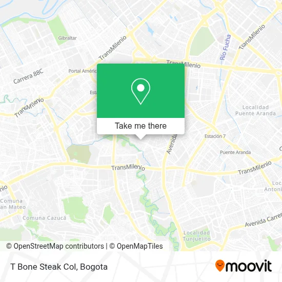 T Bone Steak Col map