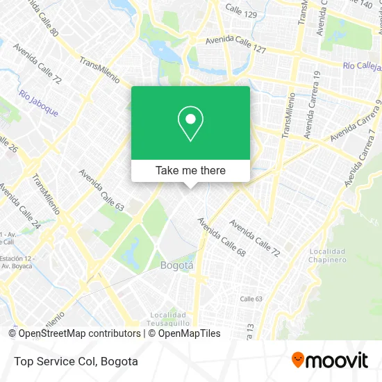 Top Service Col map