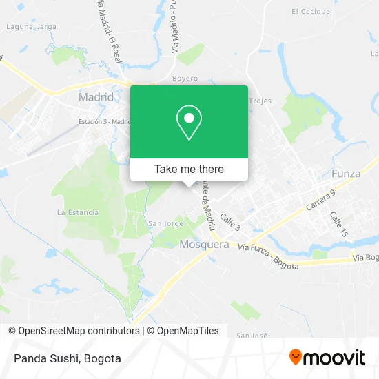 Panda Sushi map