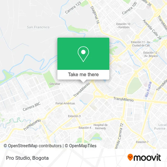 Pro Studio map
