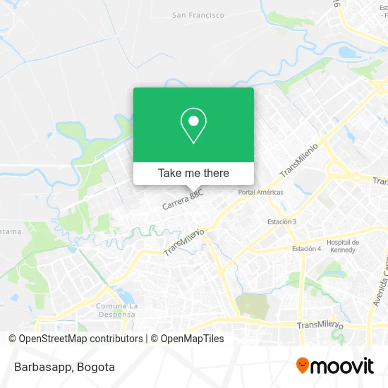 Barbasapp map