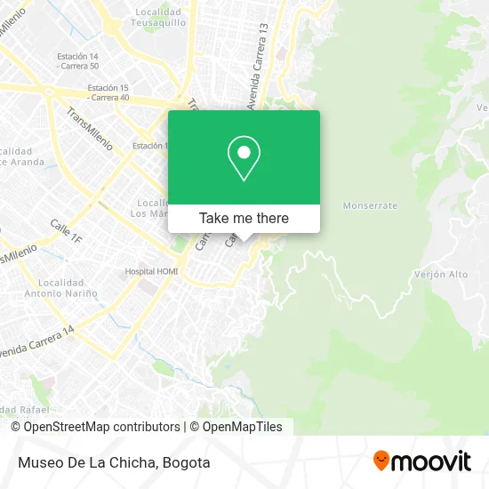 Museo De La Chicha map