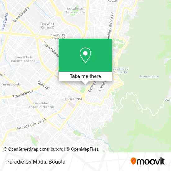 Paradictos Moda map