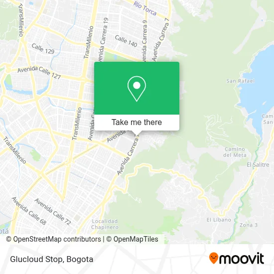Glucloud Stop map