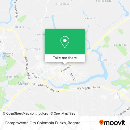 Compraventa Oro Colombia Funza map