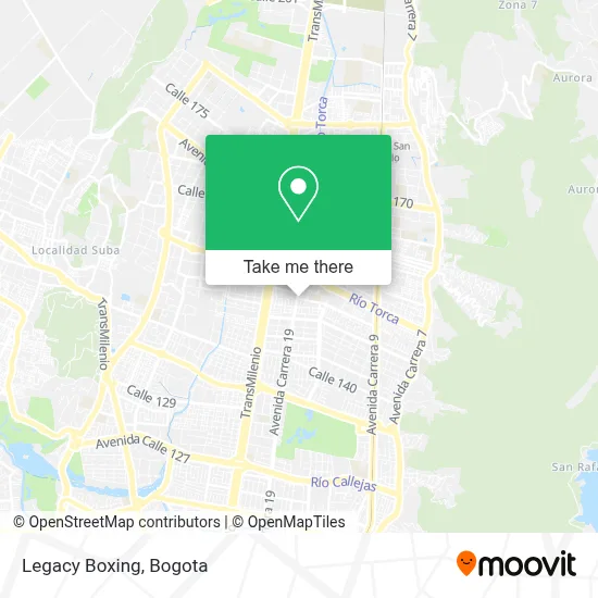Legacy Boxing map