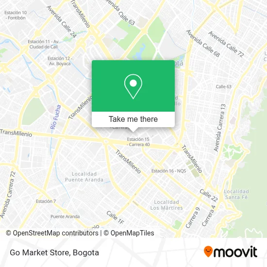 Go Market Store map