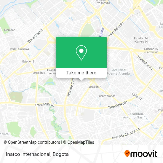 Inatco Internacional map