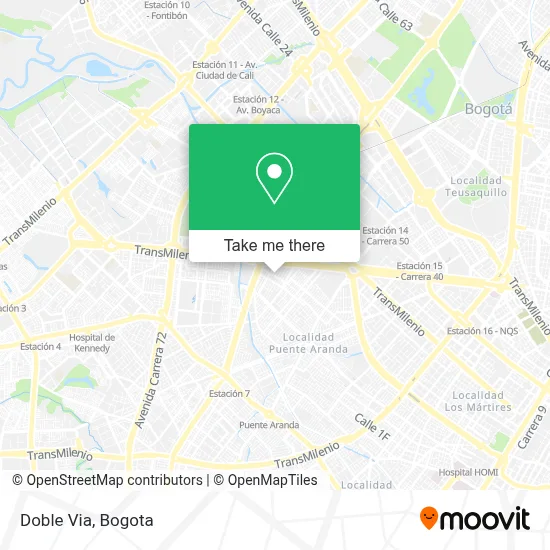 Doble Via map