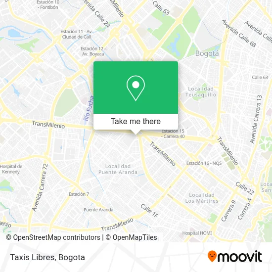 Taxis Libres map