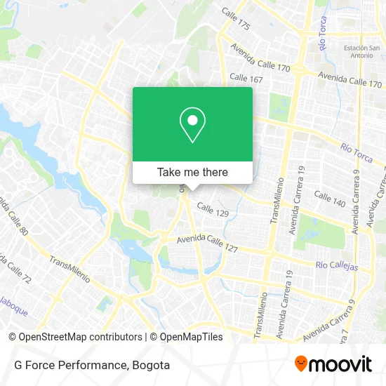 G Force Performance map