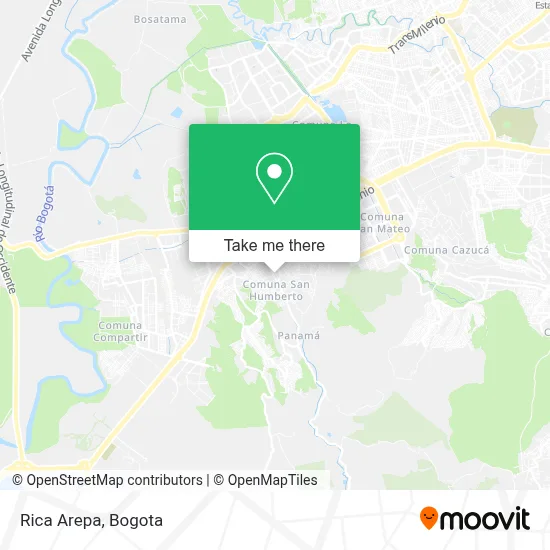 Rica Arepa map