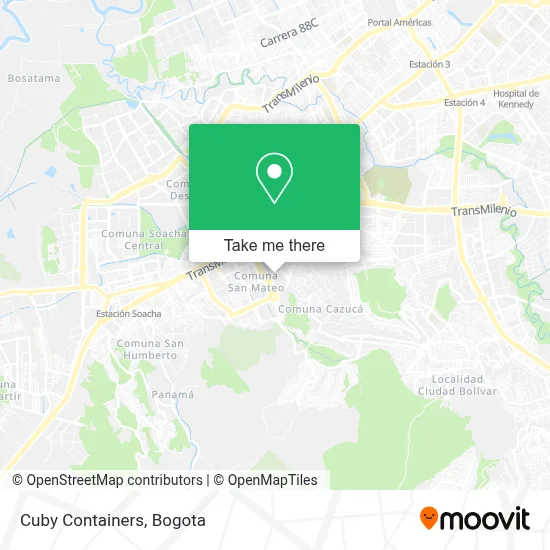 Cuby Containers map