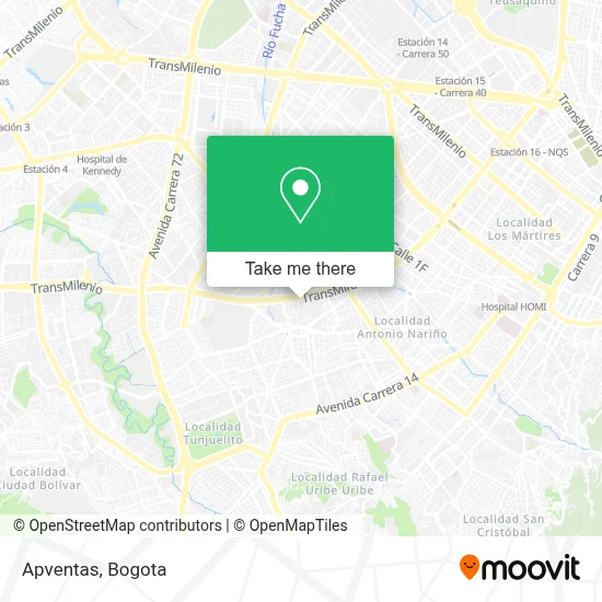Apventas map