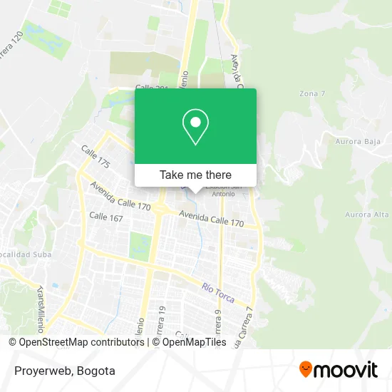 Proyerweb map