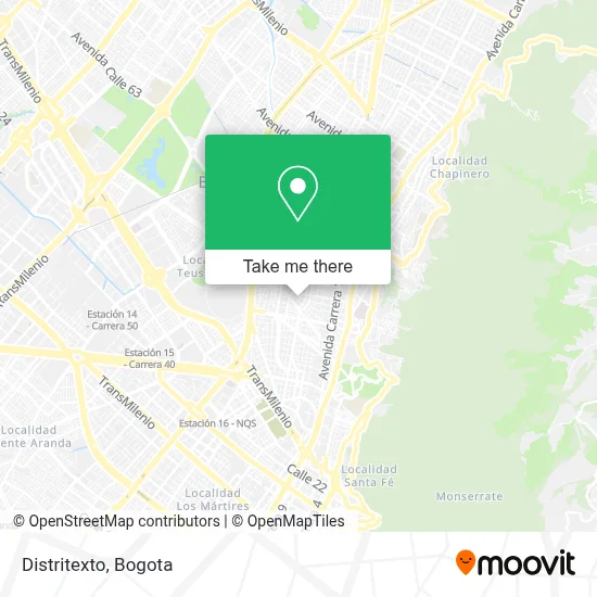 Distritexto map