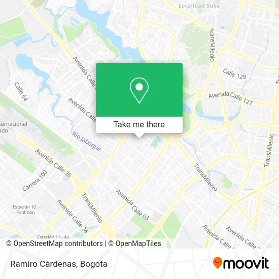Ramiro Cárdenas map