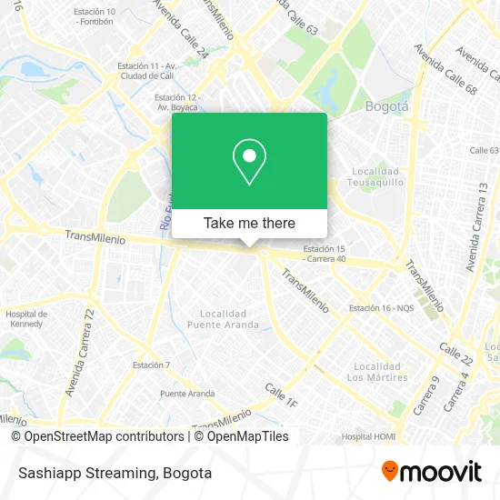 Sashiapp Streaming map