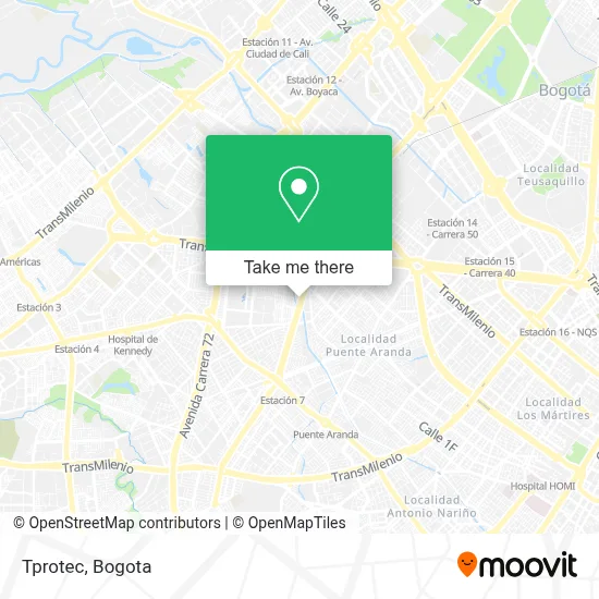 Tprotec map
