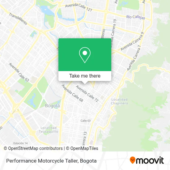 Performance Motorcycle Taller map