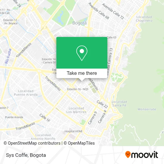 Sys Coffe map