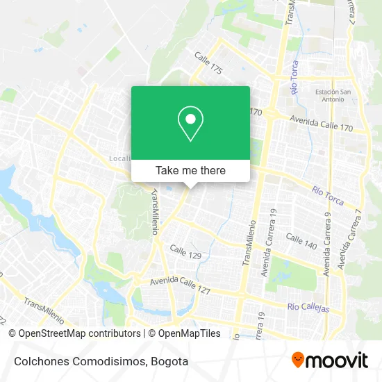 Colchones Comodisimos map