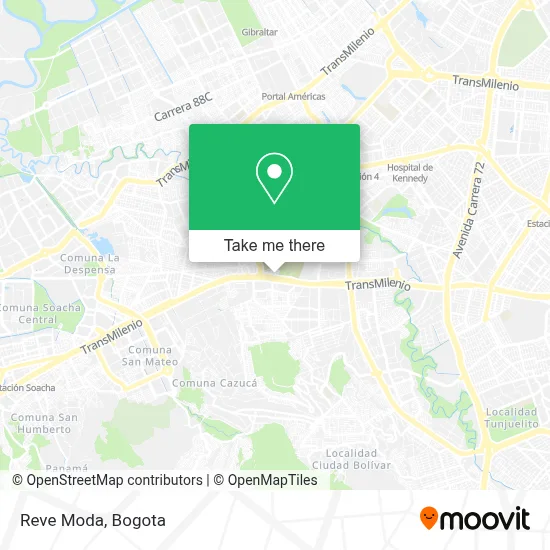 Reve Moda map