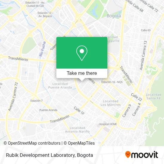 Rubik Development Laboratory map