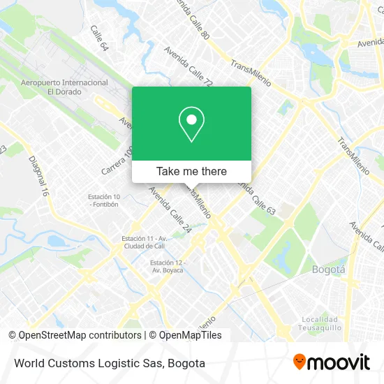 World Customs Logistic Sas map