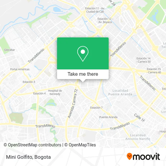 Mini Golfito map