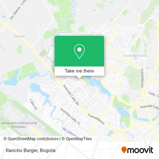 Rancho Burger map