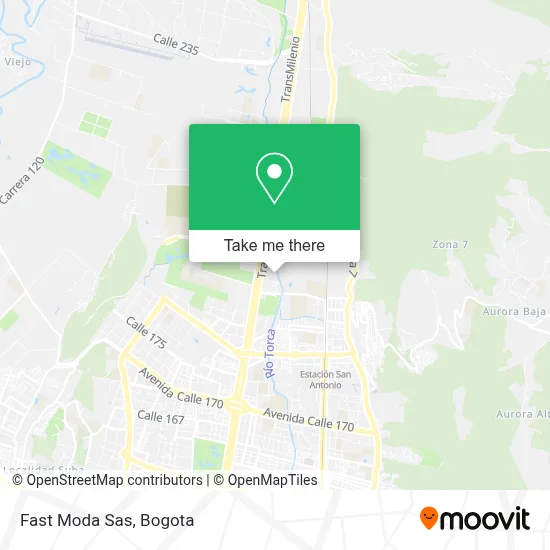 Fast Moda Sas map