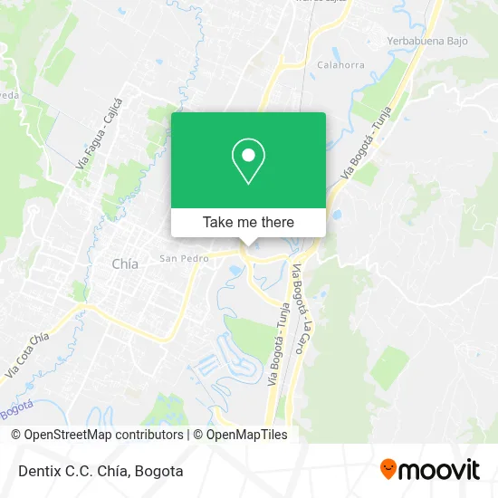 Dentix C.C. Chía map