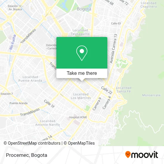 Procemec map