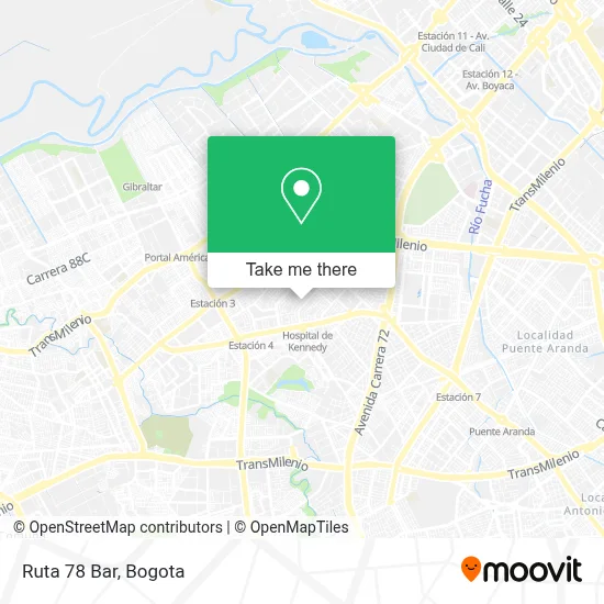 Ruta 78 Bar map