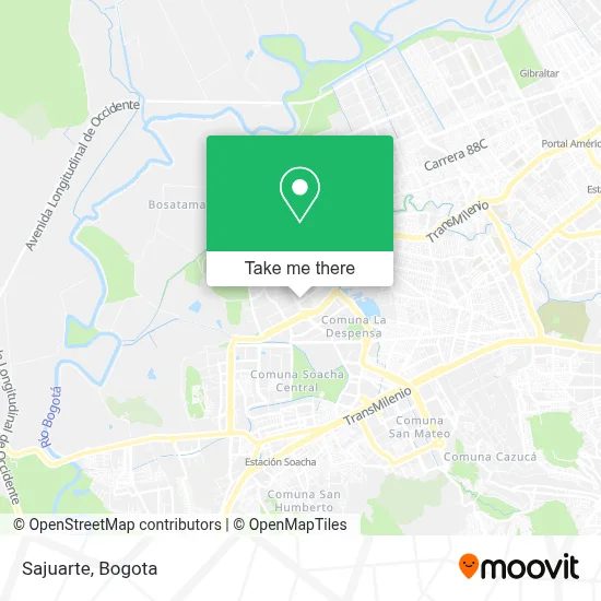 Sajuarte map