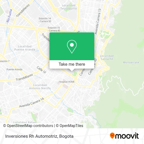 Inversiones Rh Automotriz map