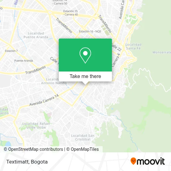 Textimatt map