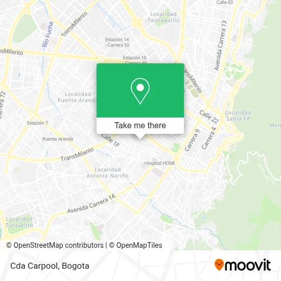 Cda Carpool map