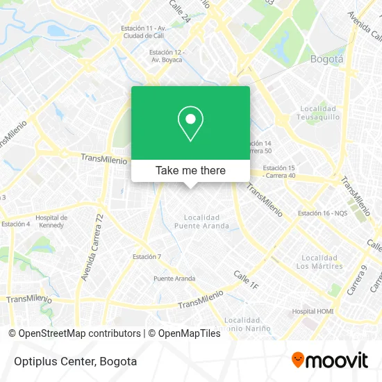 Optiplus Center map