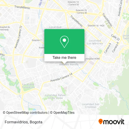Formavidrios map