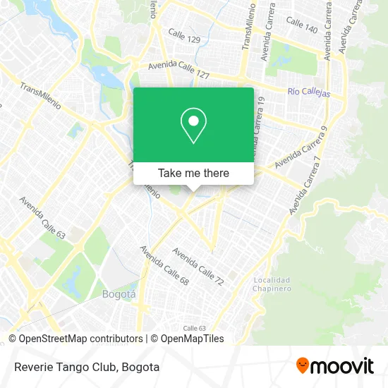 Reverie Tango Club map