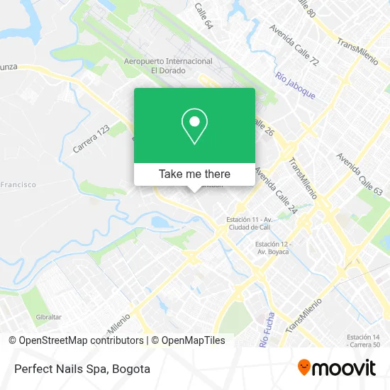Perfect Nails Spa map